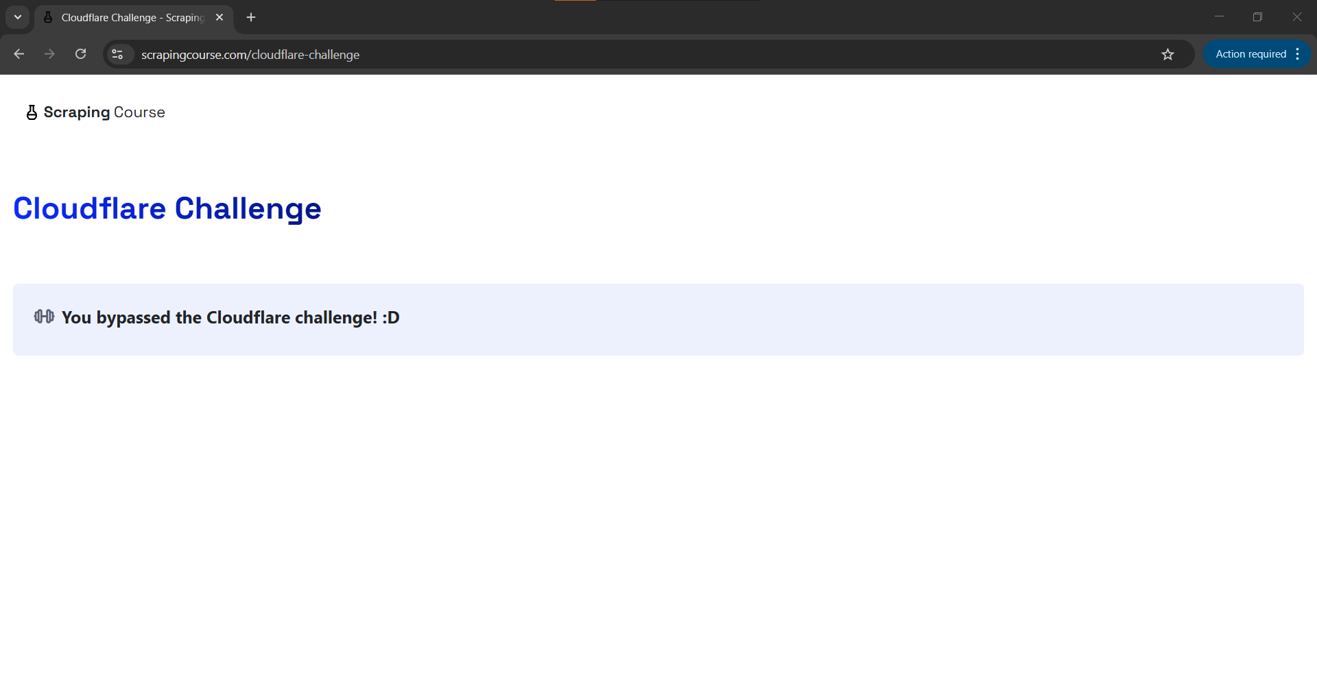 BrowserAct打开Cloudflare保护的页面