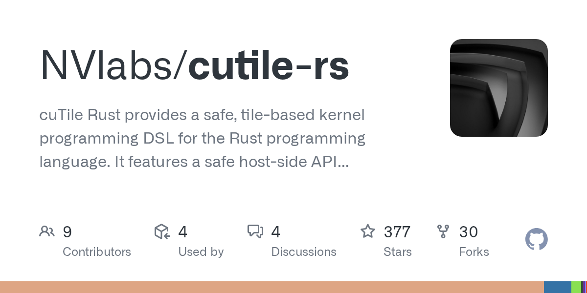cuTile Rust：在Rust中编写安全的GPU内核