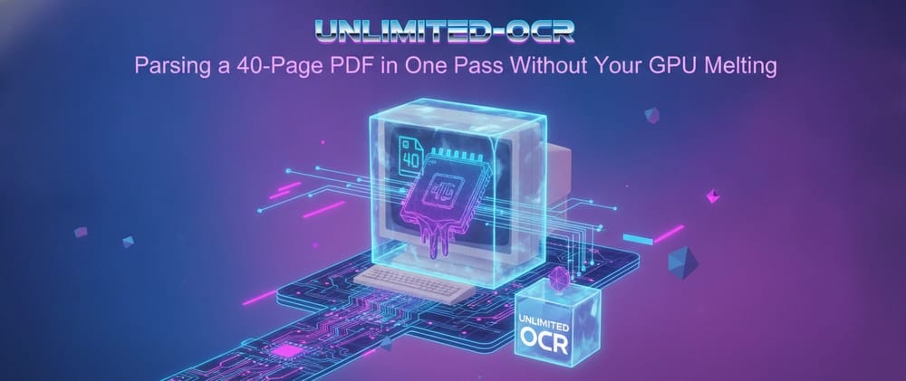 Unlimited-OCR：一次解析40页PDF，无需GPU熔化