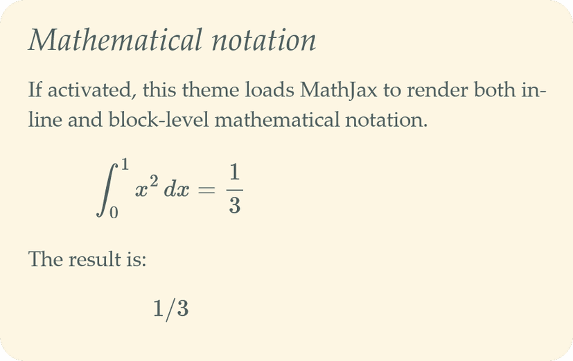 Tufte-Python：MathJax 示例截图。