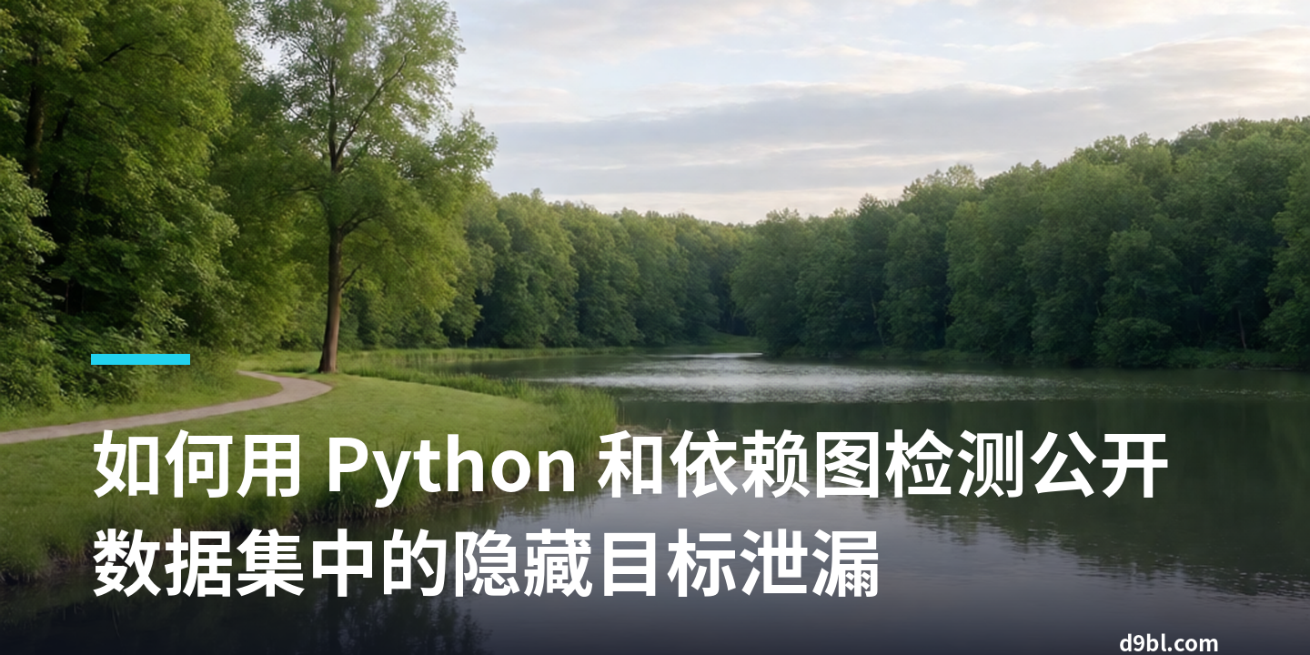 如何用 Python 和依赖图检测公开数据集中的隐藏目标泄漏