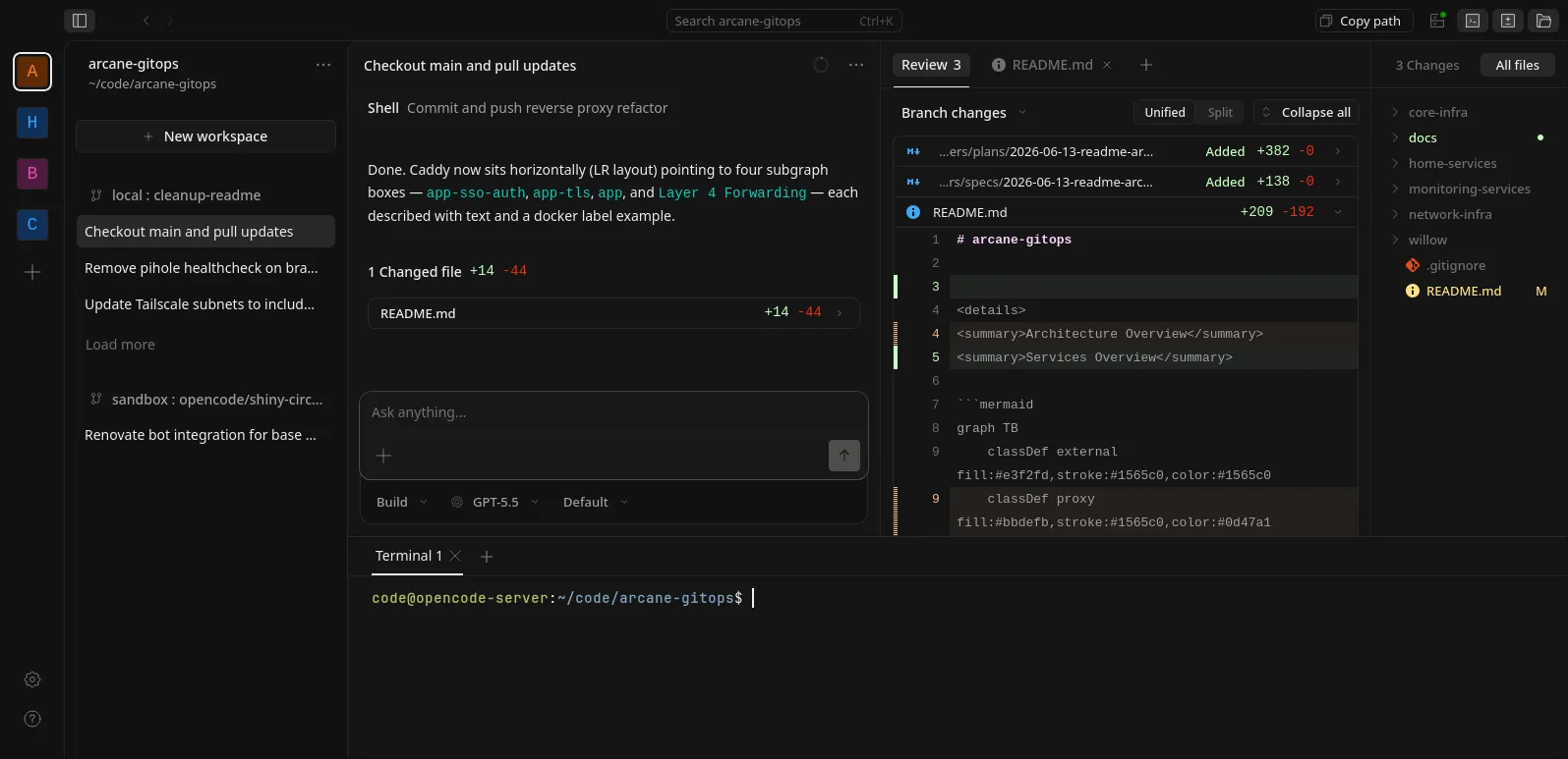 OpenCode 平台截图